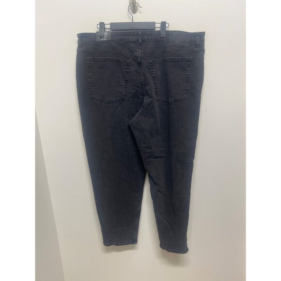 H&M Divided Black Loose Mom Fit Jeans High Waist Ankle Length US 20 - Picture 6 of 8